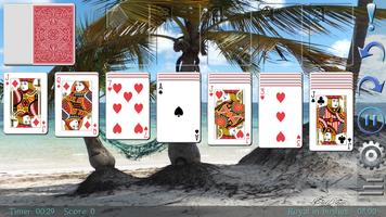 Solitaire Royale Beach, tablet version poster