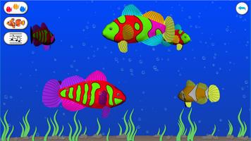 Dancing fishes 3D Coloring App Affiche