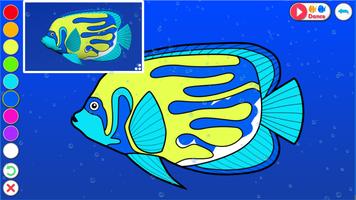 Dancing fishes 3D Coloring App スクリーンショット 1