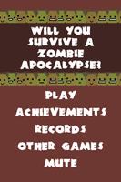 Zombie Apocalypse Quiz Affiche