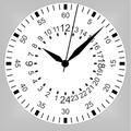 Clock24Нour white