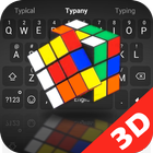 3D Rubik's Cube Keyboard Theme আইকন