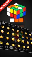 3D Rubik's Cube-toetsenbordthema screenshot 1
