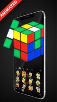 3D Rubik's Cube-toetsenbordthema screenshot 2