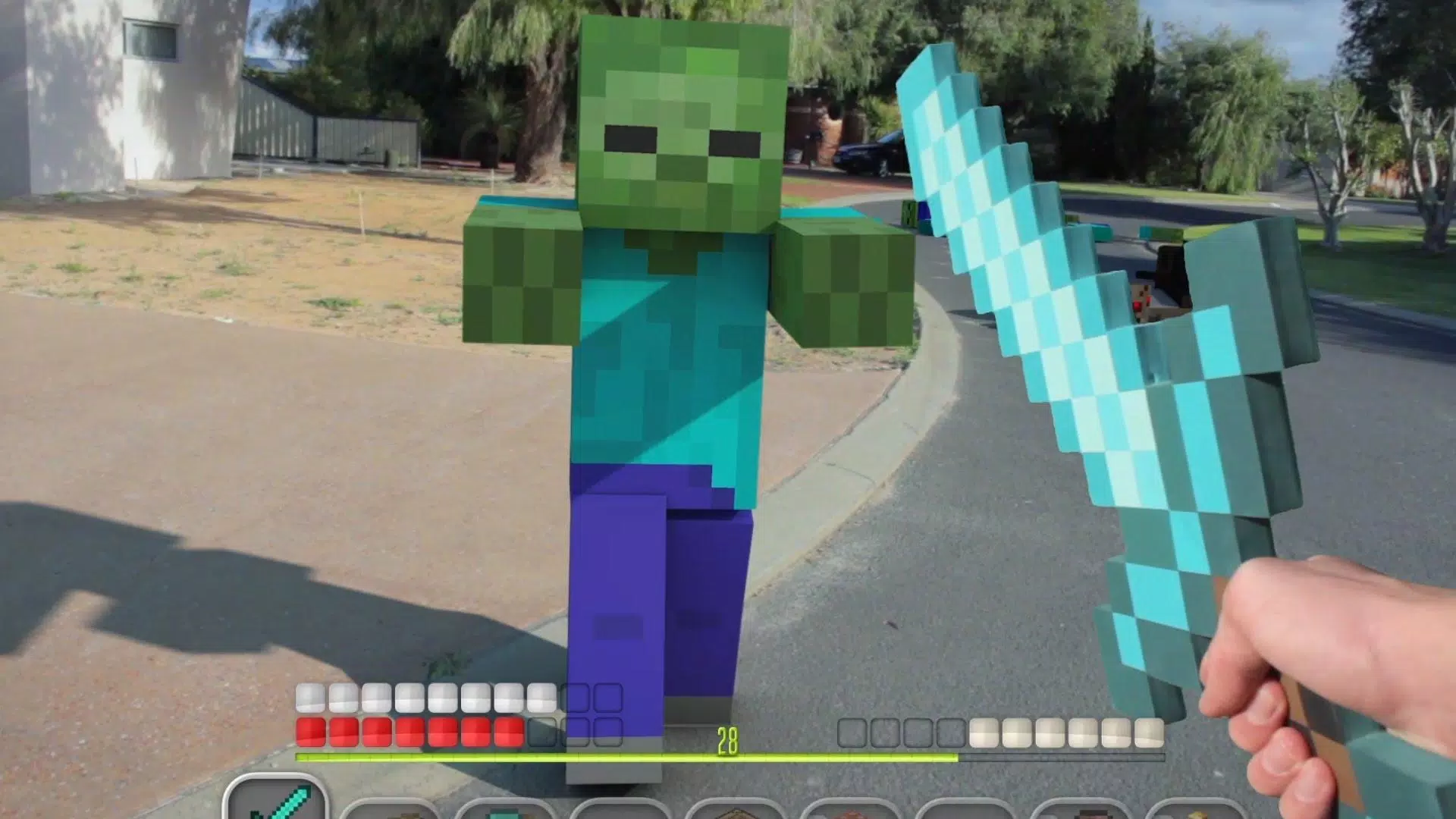 Minecraft Pocket Edition In Real Life. 