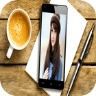 Selfie With Camera Photo Frame-icoon