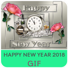 New Year 2018 GIF آئیکن