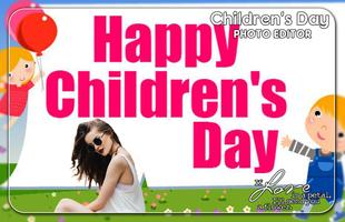 Happy Children's Day Photo Editor Affiche