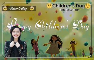 Happy Children's Day Photo Editor capture d'écran 3