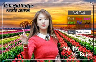 Colorful Tulips Photo Editor capture d'écran 1