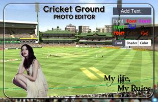 برنامه‌نما Cricket Ground Photo Editor عکس از صفحه