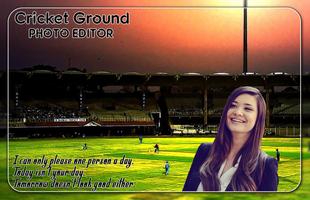 Cricket Ground Photo Editor captura de pantalla 2