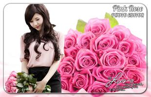 Pink Rose Photo Editor โปสเตอร์