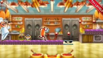 hot dog hero run game capture d'écran 1