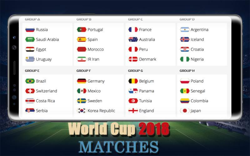Football World Cup 2018 Matches for Android - APK Download