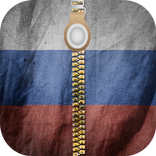 Russian Flag LockScreen Zipper