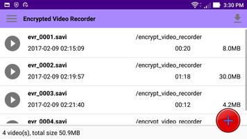 Encrypted Video Recorder syot layar 2