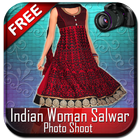 Indian Women Salwar Photo Suit आइकन