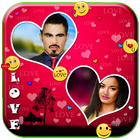 Love Couple Photo Collage Zeichen