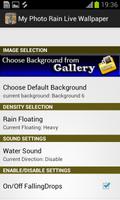 My Photo Rain live wallpaper capture d'écran 2