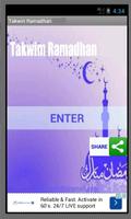 Takwim / Jadual  Puasa Ramadan 2021 poster