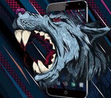 Roar Blood Wolf wallpaper পোস্টার