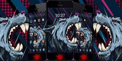 برنامه‌نما Roar Blood Wolf wallpaper عکس از صفحه