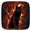 Wolf Flame Theme APK
