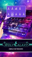 Wolf Galaxy Theme&Emoji Keyboard screenshot 1