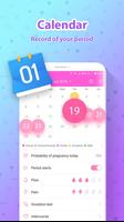 Period Tracker Wonder, Fertile, Ovulation Calendar स्क्रीनशॉट 1