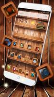 3D Wooden Bookshelf Launcher capture d'écran 2