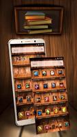 3D Wooden Bookshelf Launcher capture d'écran 3