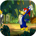 Super woody Adventure Woodpecker Game ไอคอน