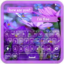 Purple Flower Keyboard Theme APK