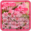 Pink Flower Keyboard Theme-APK
