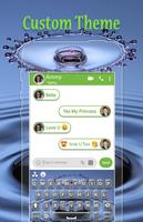 Water Drop Keyboard Theme ภาพหน้าจอ 1