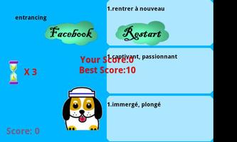 English VS French words game screenshot 2