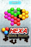 Hexa Blok Klasyczne puzzle! plakat