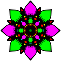 Coloring book: Mandala Flowers