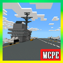 The Airplane Carrier Ship. MCPE Map APK