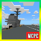 The Airplane Carrier Ship. MCPE Map Zeichen