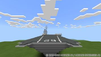 The Airplane Carrier Ship. MCPE Map Screenshot 2