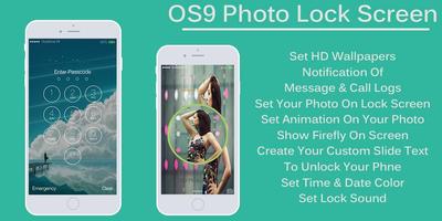 OS9 Photo Lock Screen : Slide ภาพหน้าจอ 1