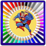 Super Heroes Coloring Pages For Kids icône
