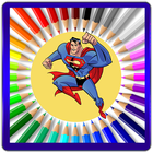 Super Heroes Coloring Pages For Kids simgesi
