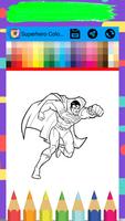 Super Heroes Coloring Pages For Kids Ekran Görüntüsü 2