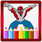 Super Heroes Coloring Book ikon