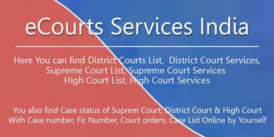 eCourts Services India : All India e Courts Affiche
