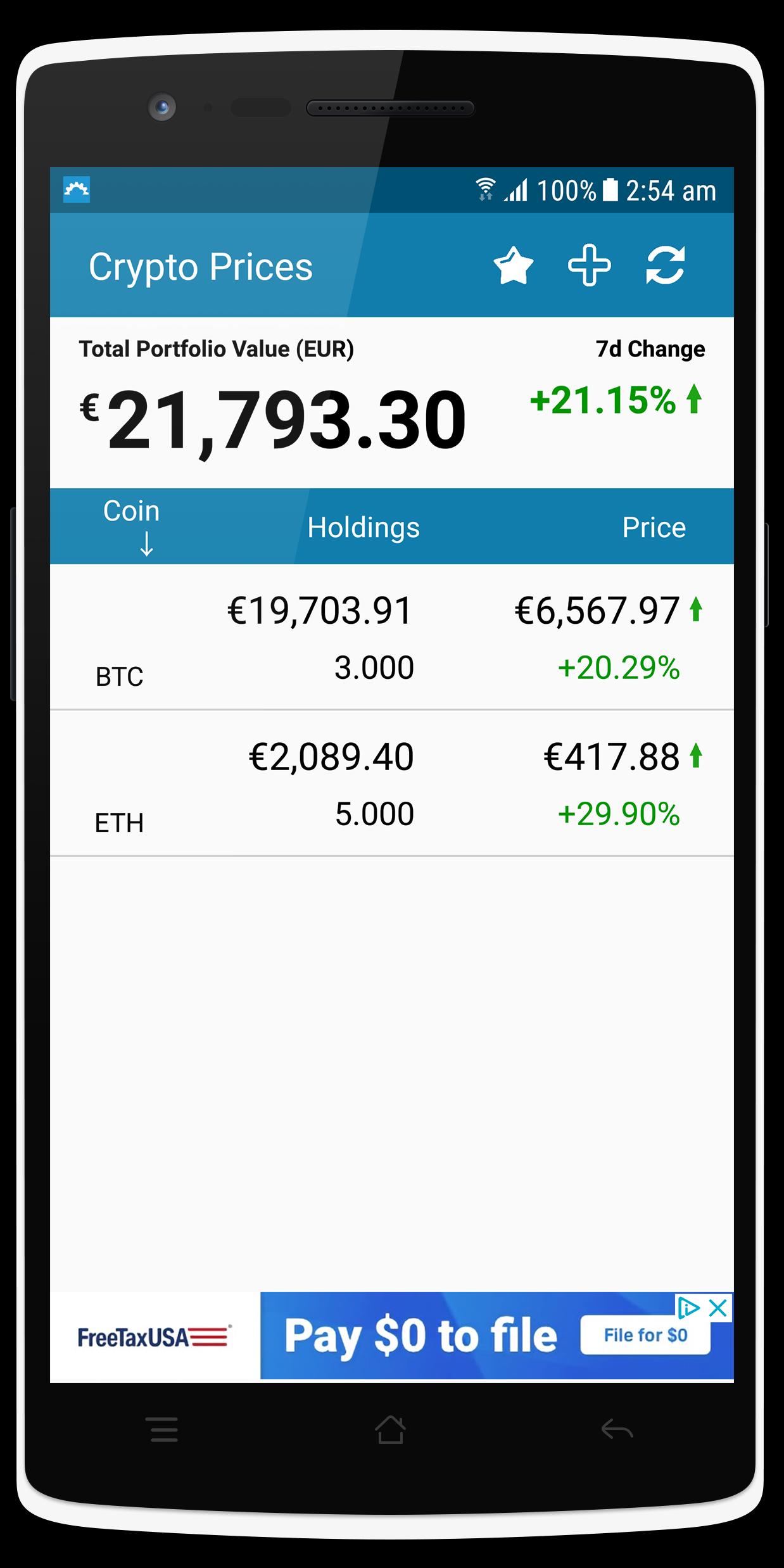 cryptocurrency holdings tracker