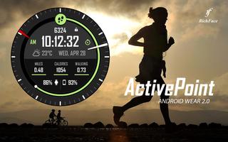 Active Point Watch Face syot layar 1